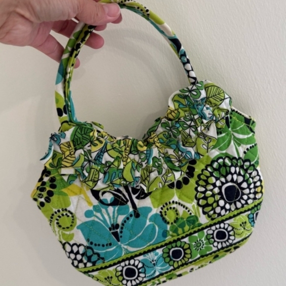 Vera Bradley Handbags - ⭐VERA BRADLEY Green & Blue Bohemian Shoulder Bag with Floral Patterns